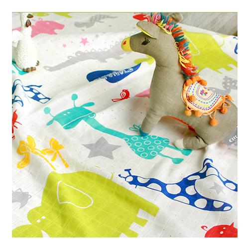 High quality Non-fluorescent and pigmented no stimulation 100% cotton printed pattern Gauze Thin bab
